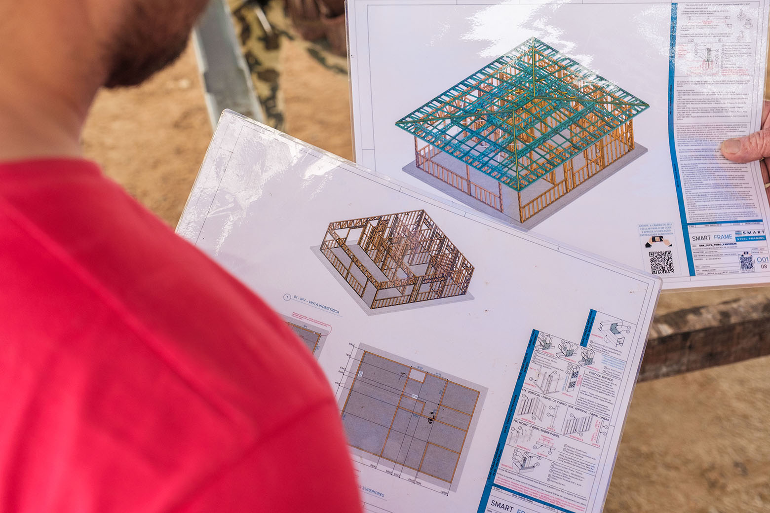 Der Bau wird mit 3D vormodelliert und jedes Teil speziell angefertigt