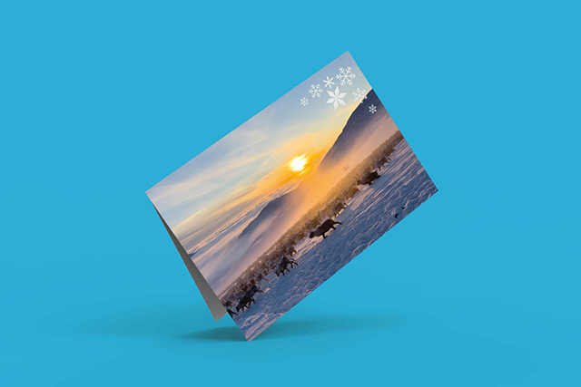 Grußkarte - Lappland